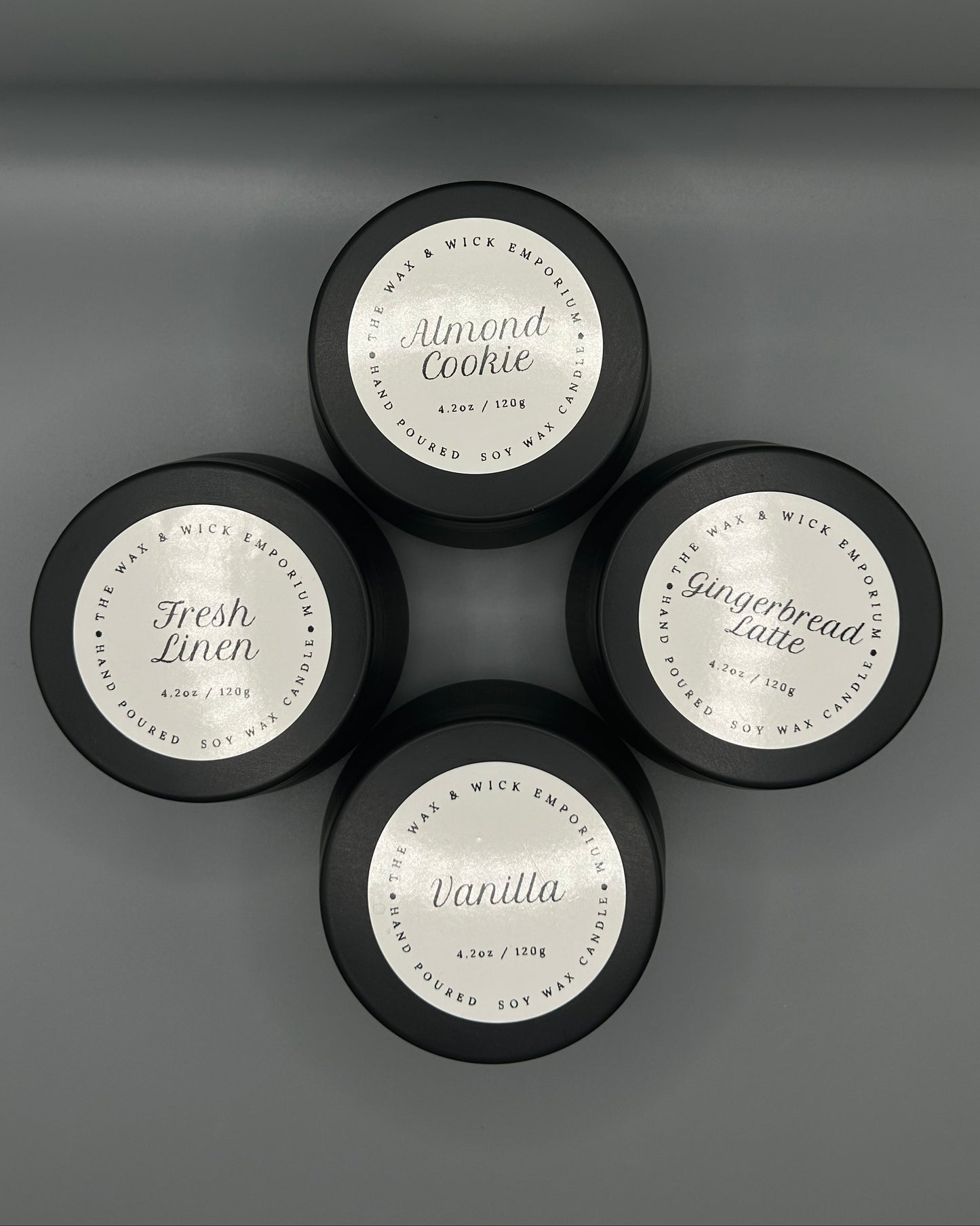Black Tin Candle