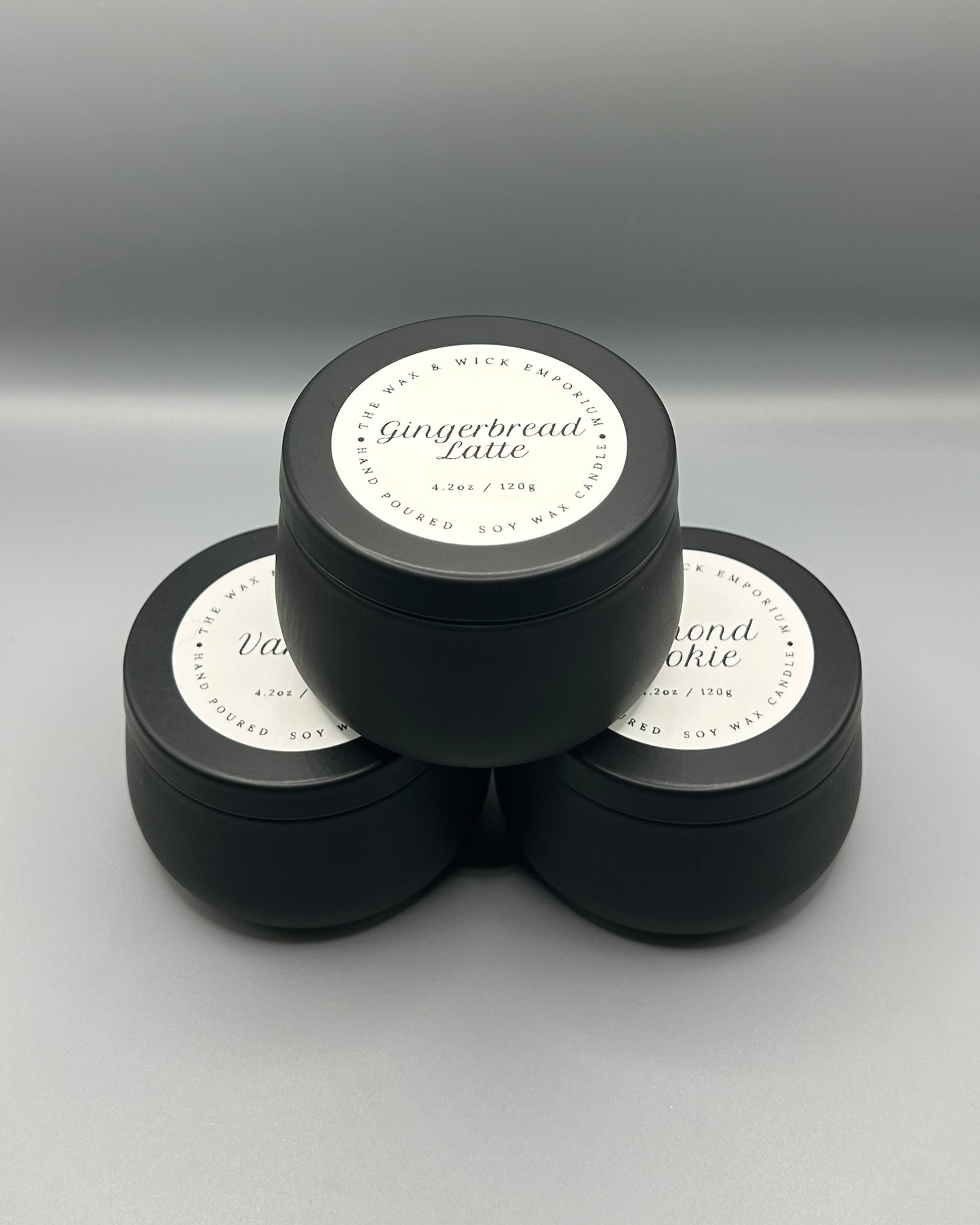 Black Tin Candle